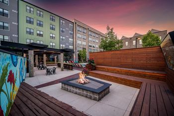 Outdoor grilling area & fire pit